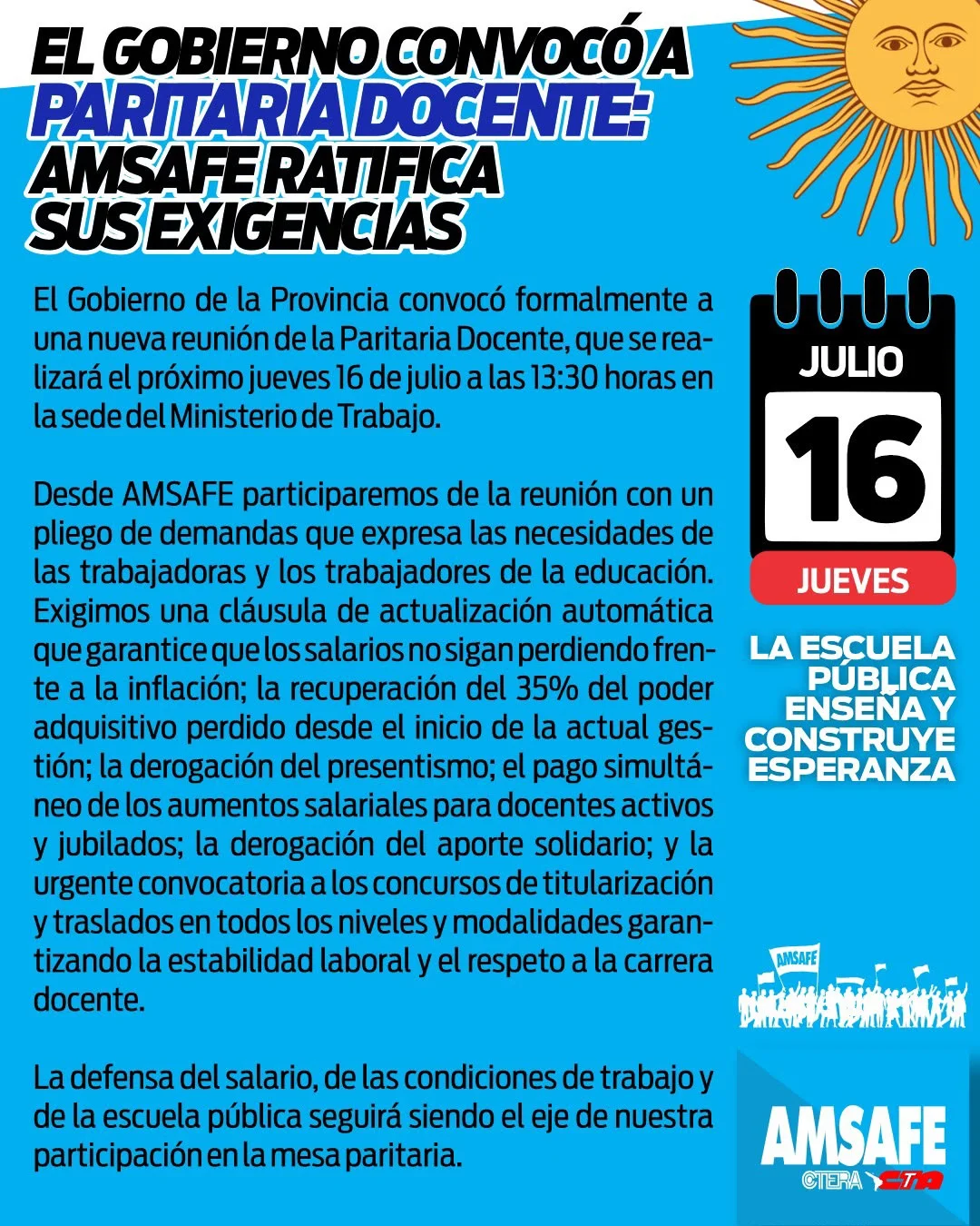 Paritarias Amsafe