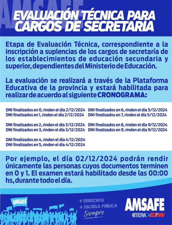 EVALUACIÓN TÉCNICA SECRETARÍAS