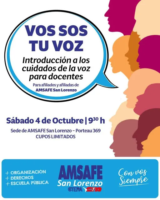 Taller cuidado de voz AMSAFE San Lorenzo