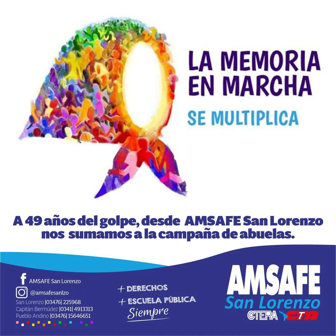 DÍA POR LA MEMORIA LA VERDAD Y LA JUSTICIA