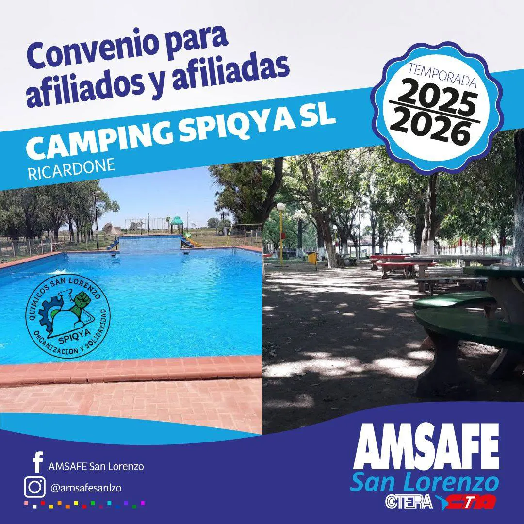 CAMPING SINDICATO QUÍMICOS CONVENIO