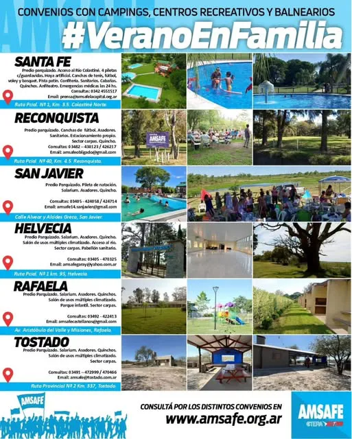 CONVENIOS CAMPINGS CENTROS RECREATIVOS EN PROVINCIA