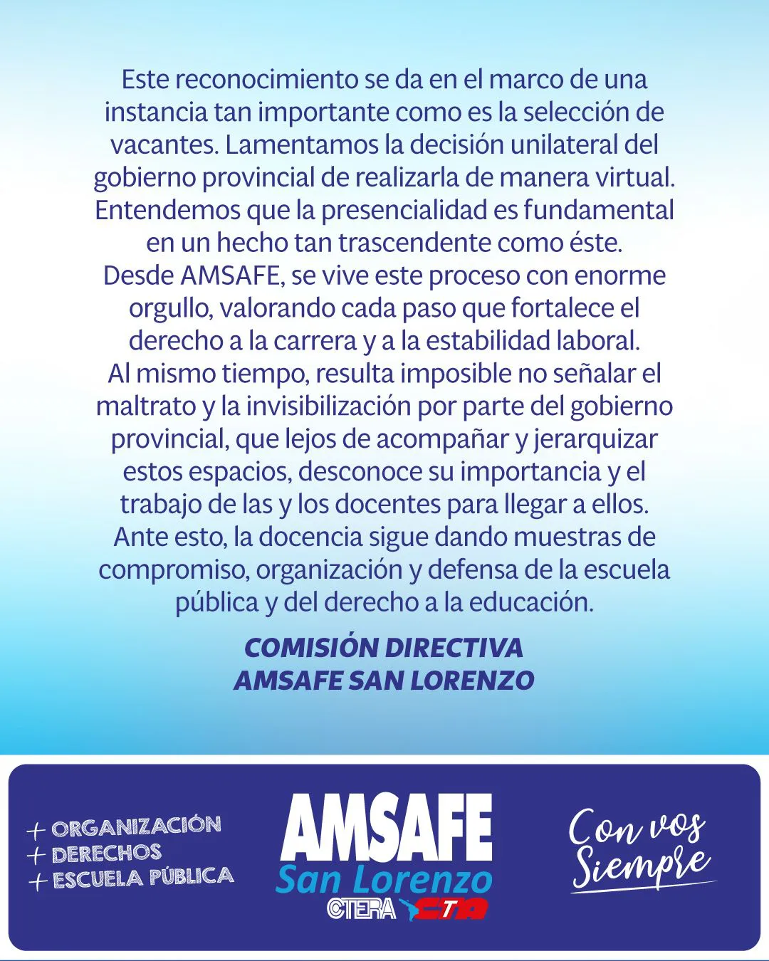 SALUTACIÓN CONCURSO ASCENSO 2