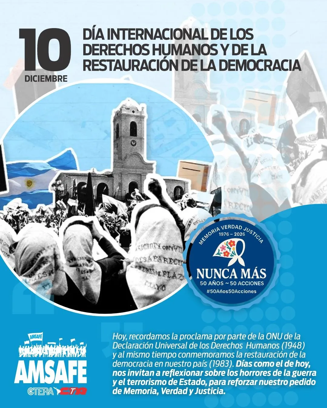 Día internacional de los derechos humanos y de la restauración de la Democracia